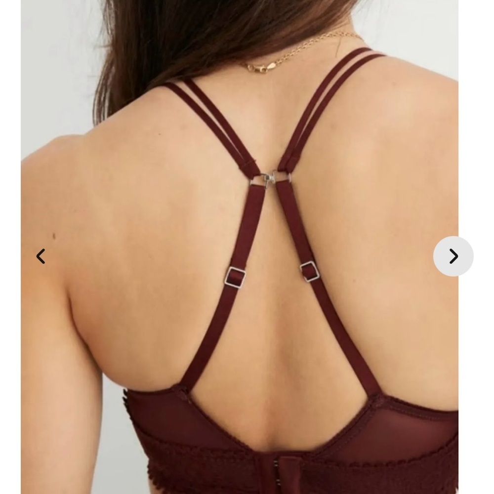Aerie Real PowerWireless Push Up Joy Lace Bra - Picture 3 of 9